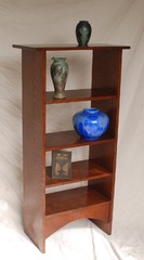 Voorhees Craftsman Workshops custom magazine stand bookshelf.